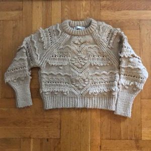 Zara Nubby Sweater in Natural S